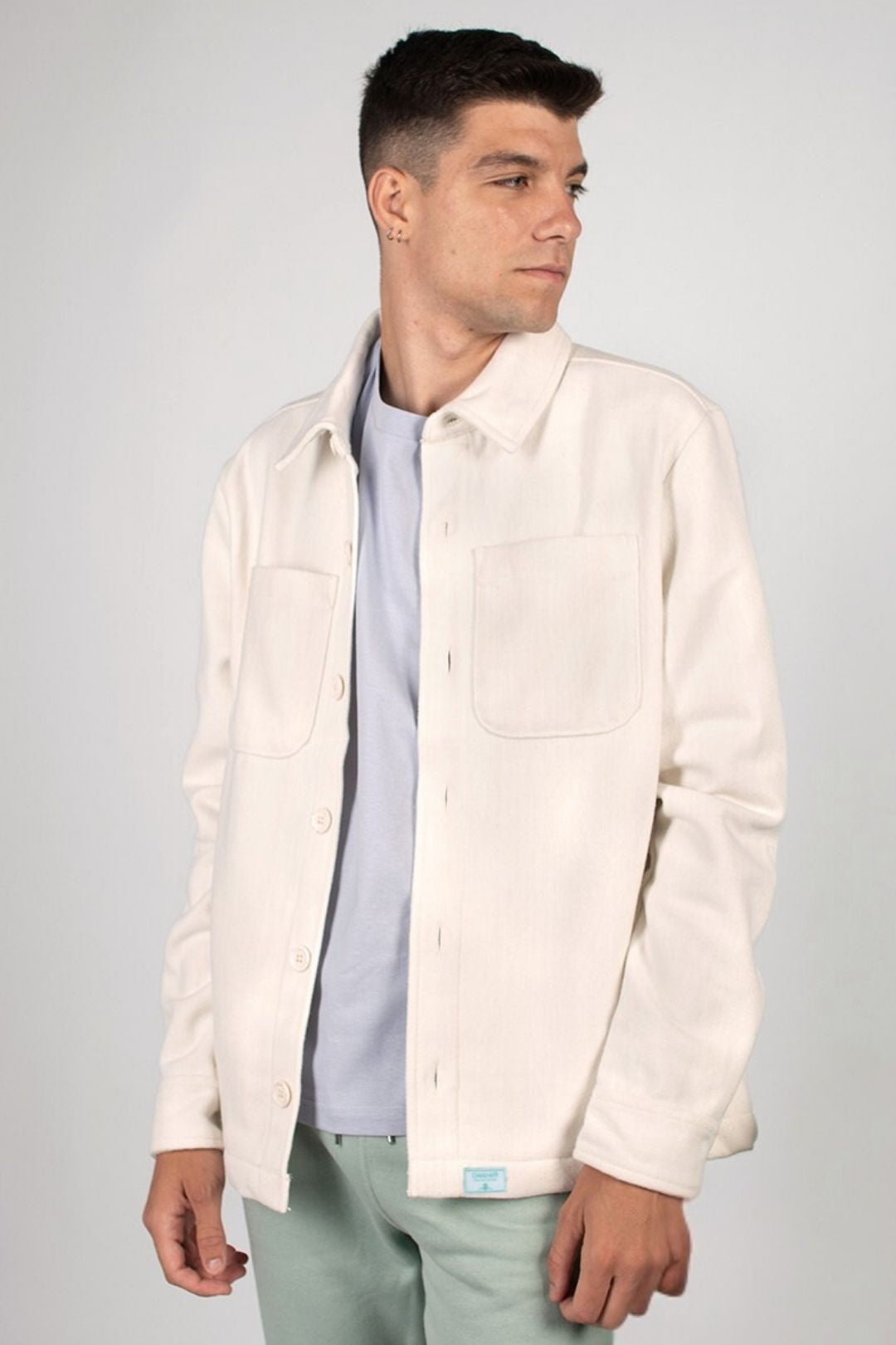 Veste coupe classique 100% recyclée - Naturel