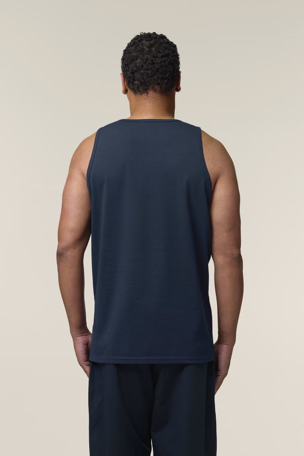 Camiseta tirantes orgánica - Azul Marino
