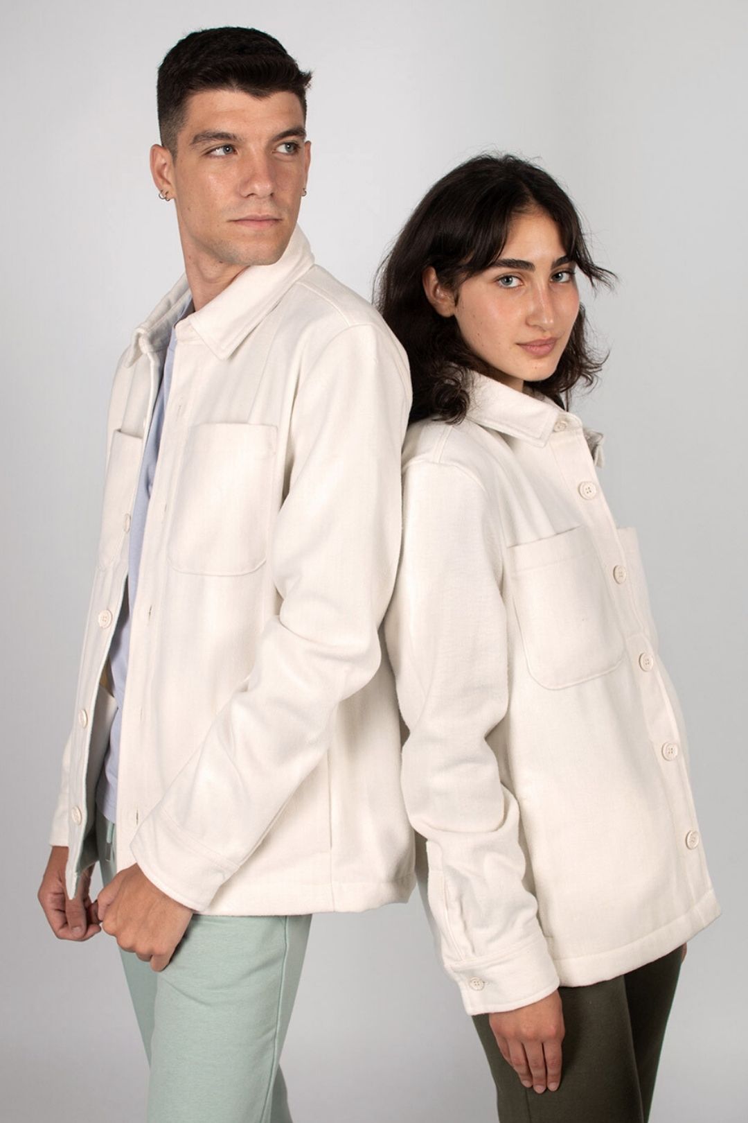 Veste coupe classique 100% recyclée - Naturel