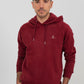 Sweat à capuche coupe classique - Bordeaux