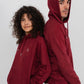 Sweat à capuche coupe classique - Bordeaux