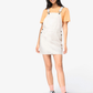 Vestido tipo peto - Natural
