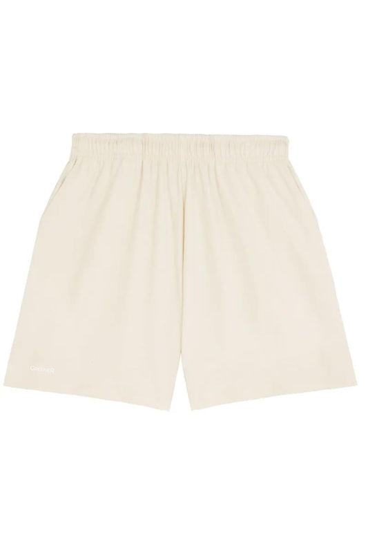 Loose organic cotton shorts - Natural