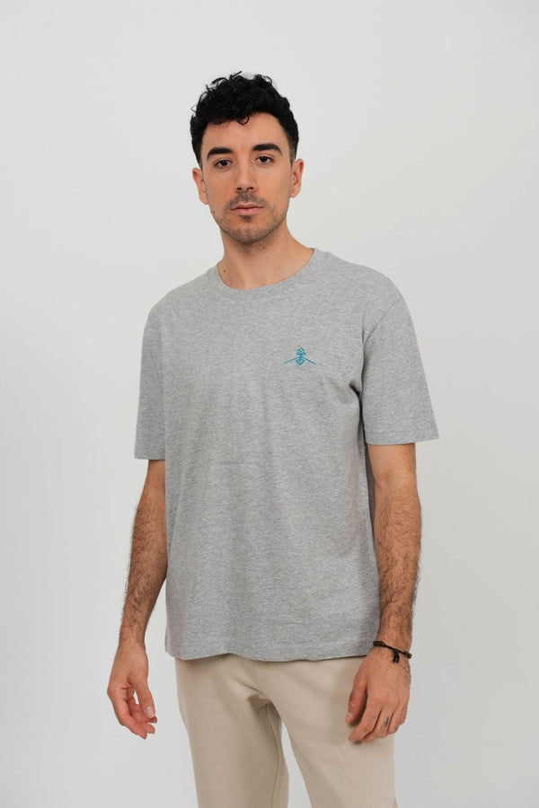 Camiseta orgánica - Gris Jaspeado