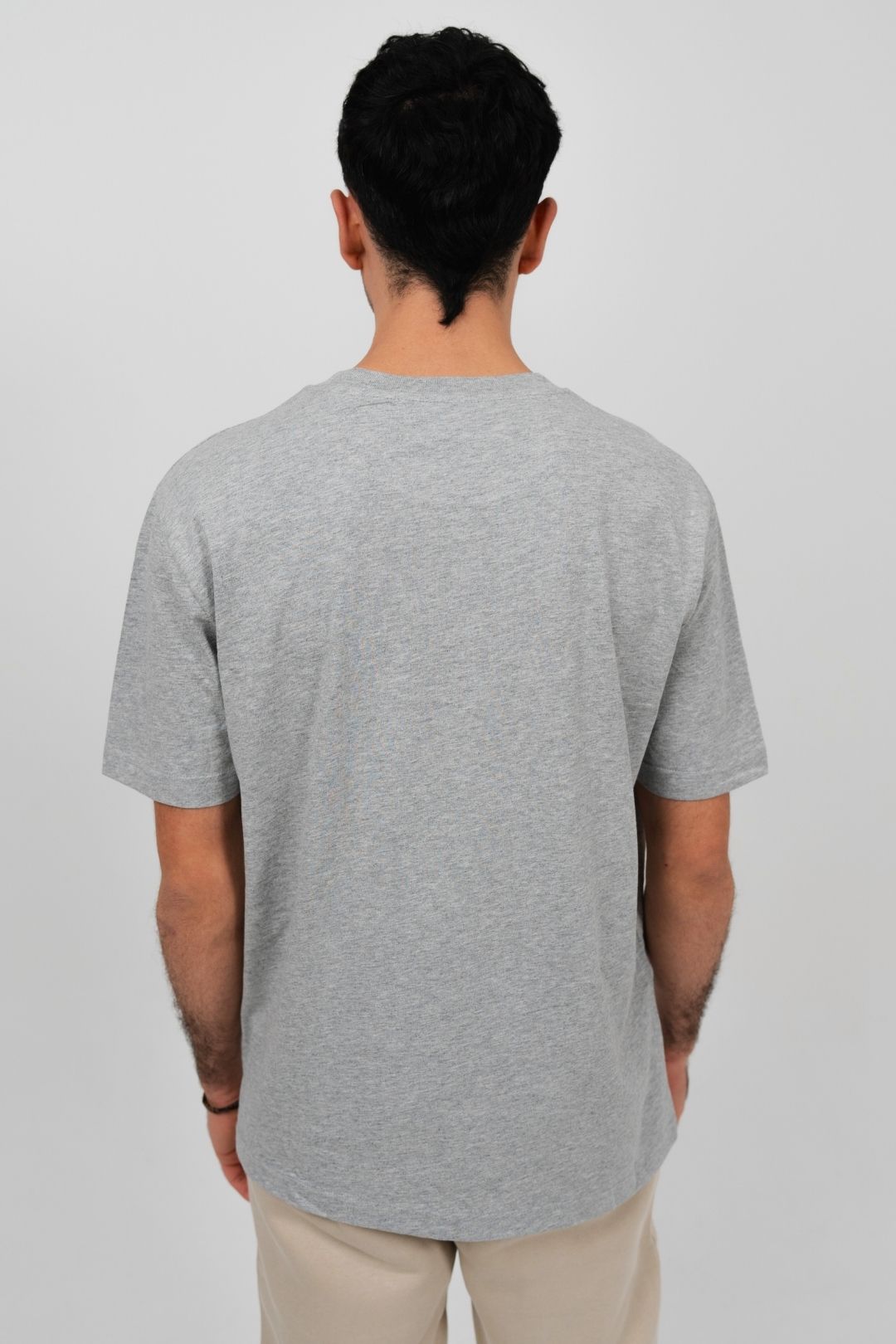 T-shirt oversize 100% coton biologique - Gris Chiné