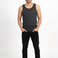 Camiseta tirantes orgánica - Gris Oscuro Jaspeado