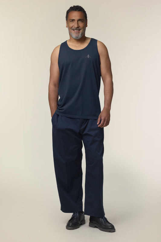Camiseta tirantes ajustada - Azul Marino