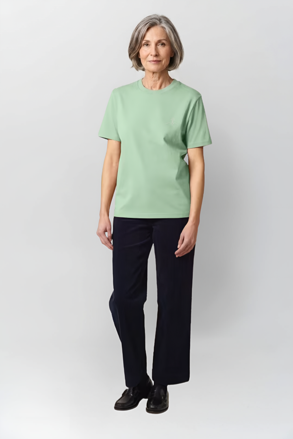 Camiseta algodón orgánico - Jade Profundo