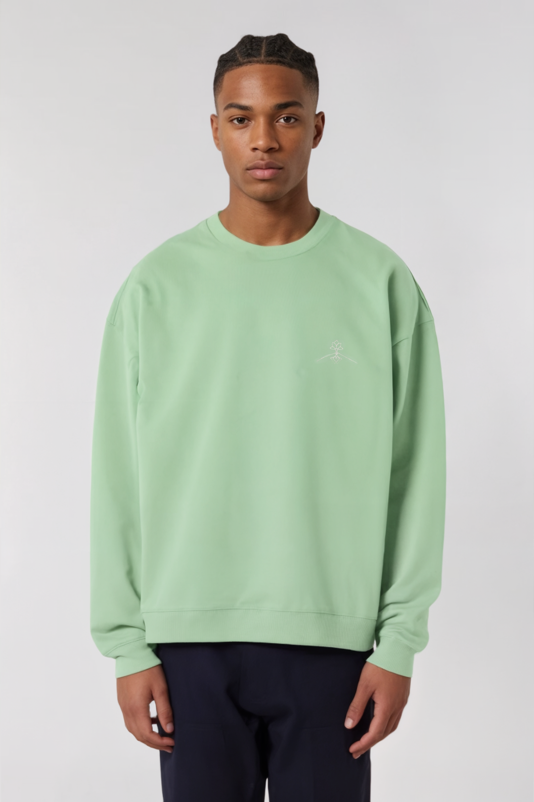 Sudadera algodón orgánico - Jade Profundo