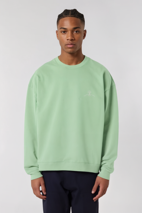Sudadera algodón orgánico - Jade Profundo