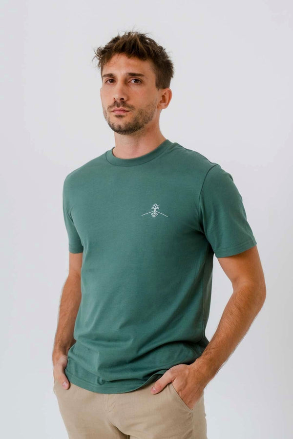 Camiseta algodón orgánico - Verde Étnico