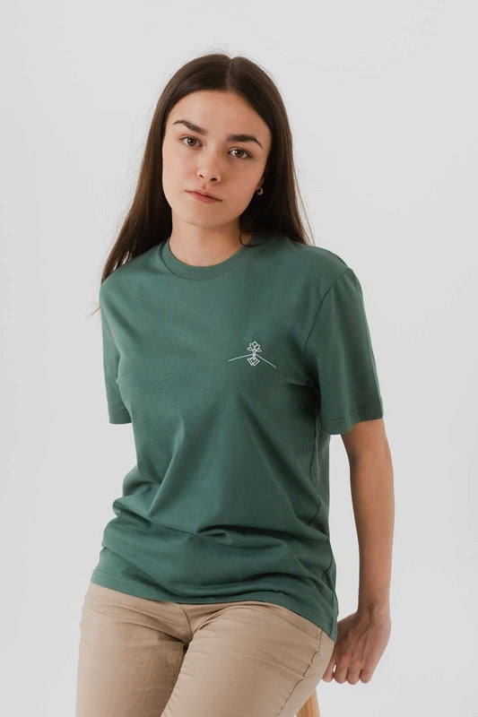 Camiseta algodón orgánico - Verde Étnico