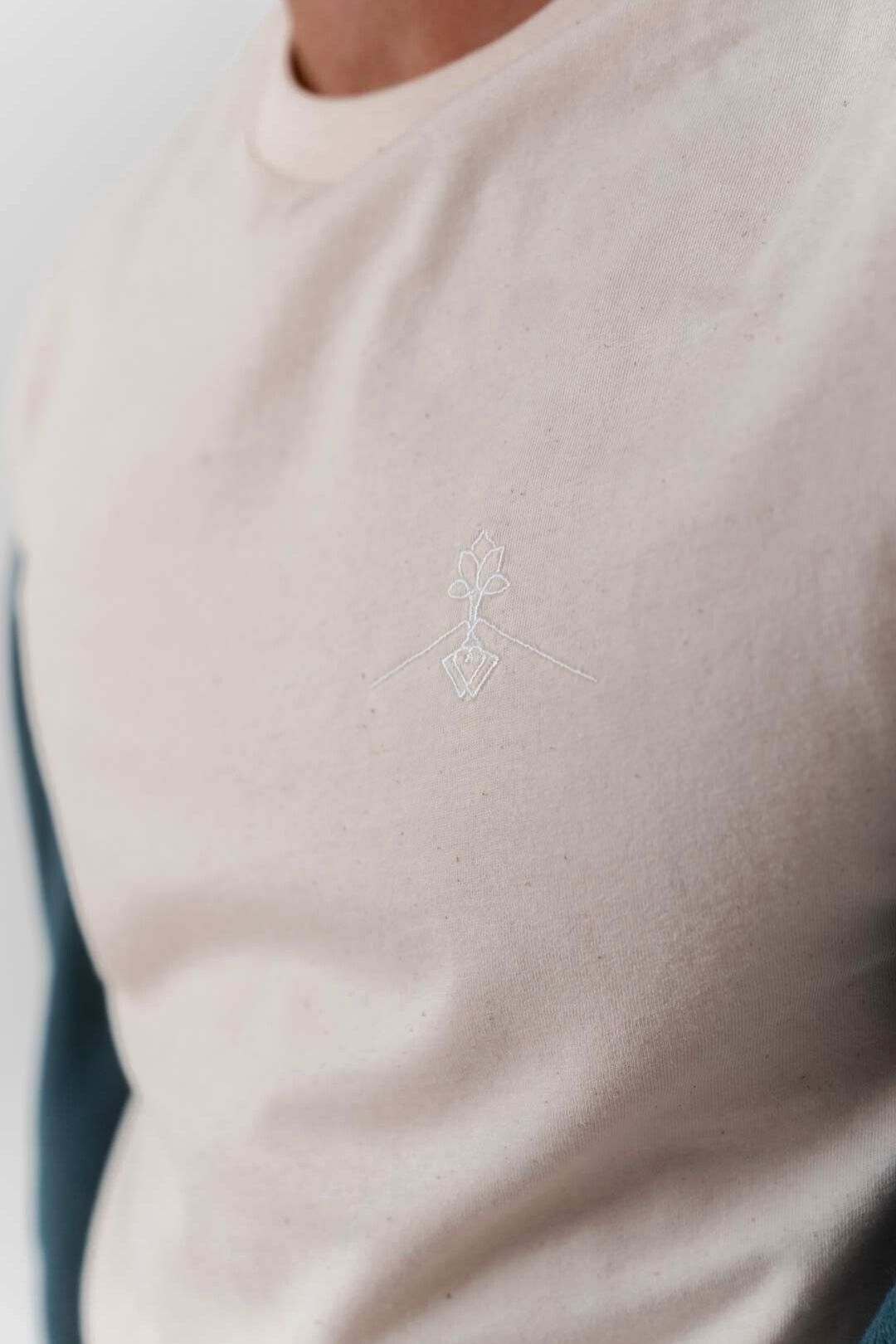 T-shirt coupe régulière 100% coton biologique - Naturel