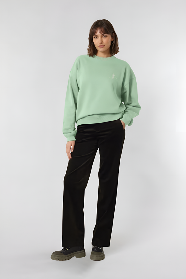 Sudadera algodón orgánico - Jade Profundo