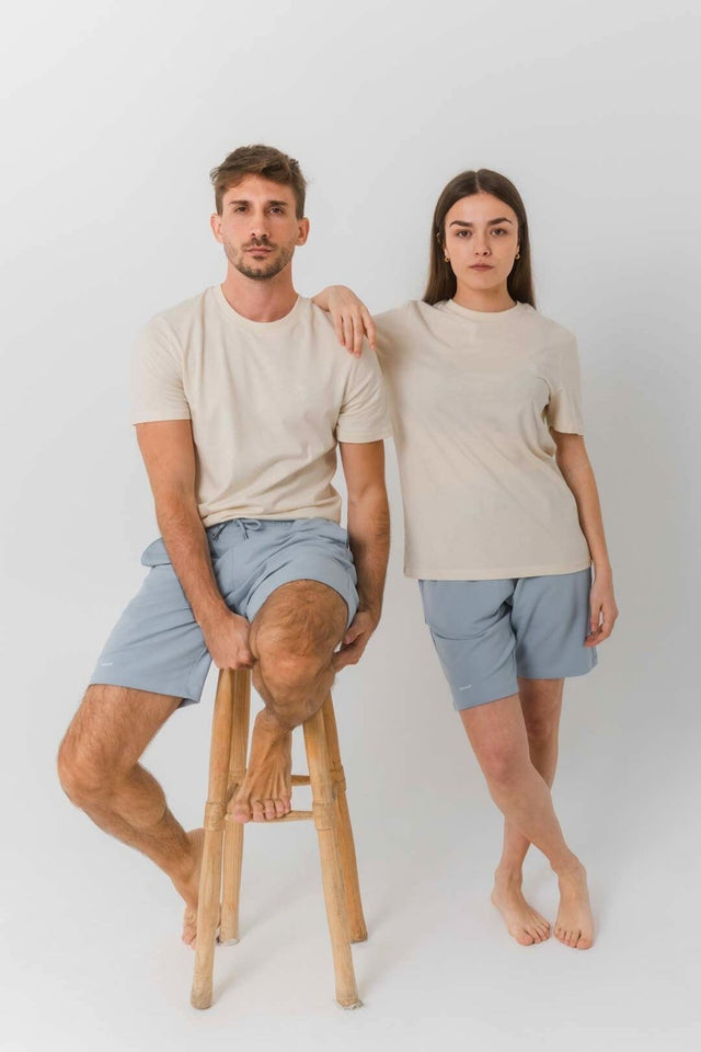 T-shirt coupe régulière 100% coton biologique - Naturel