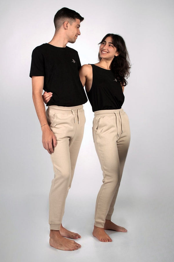 Pantalon jogger en coton bio - Himalayan Sand