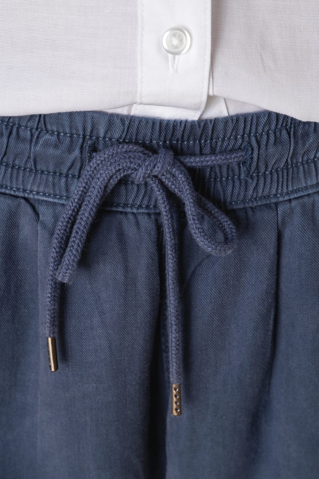 Pantalón Lyocell holgado - Azul Marino
