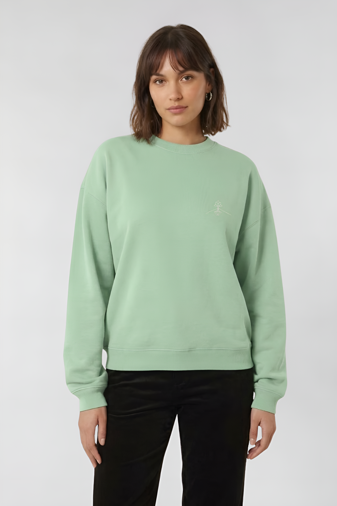 Sudadera algodón orgánico - Jade Profundo