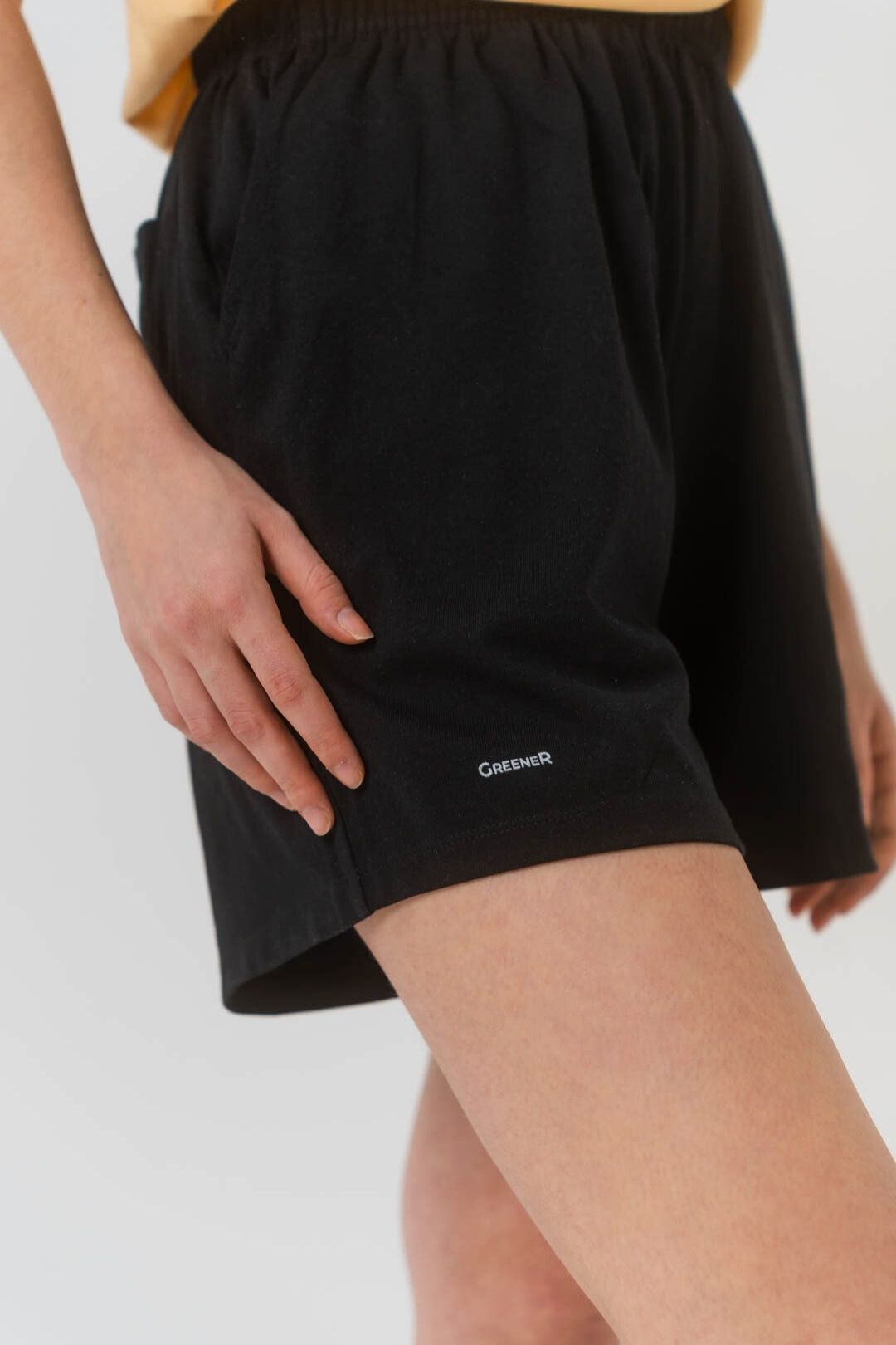 Short ample en coton bio - Noir