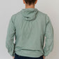 Coupe-vent léger recyclé à capuche - Glacier Green