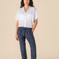 Pantalón Lyocell holgado - Azul Marino
