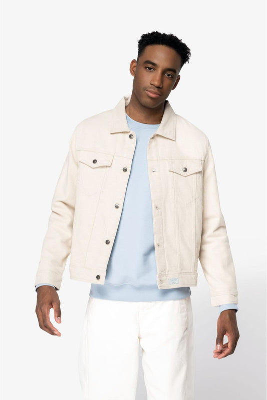 Chaqueta algodón orgánico y cáñamo - Natural