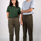 Pantalon jogger en coton bio - Vert Tan
