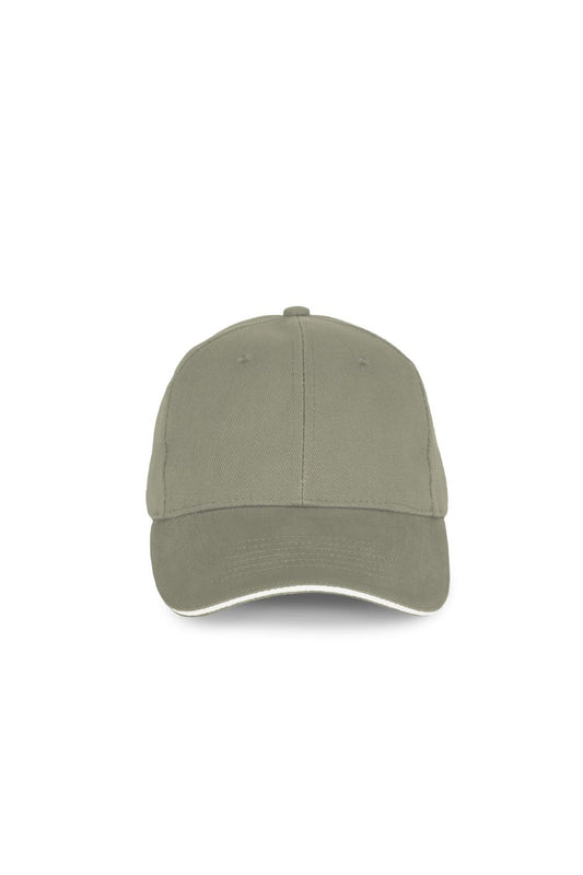 Adjustable Metal Buckle Cap - Almond Green