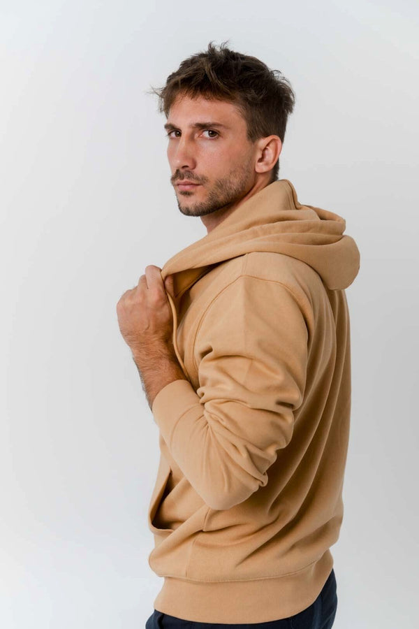 Sweat zippé en coton bio - Late