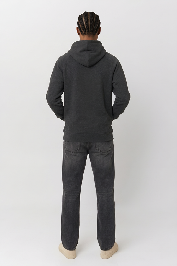 Sudadera orgánica - Gris Oscuro Jaspeado