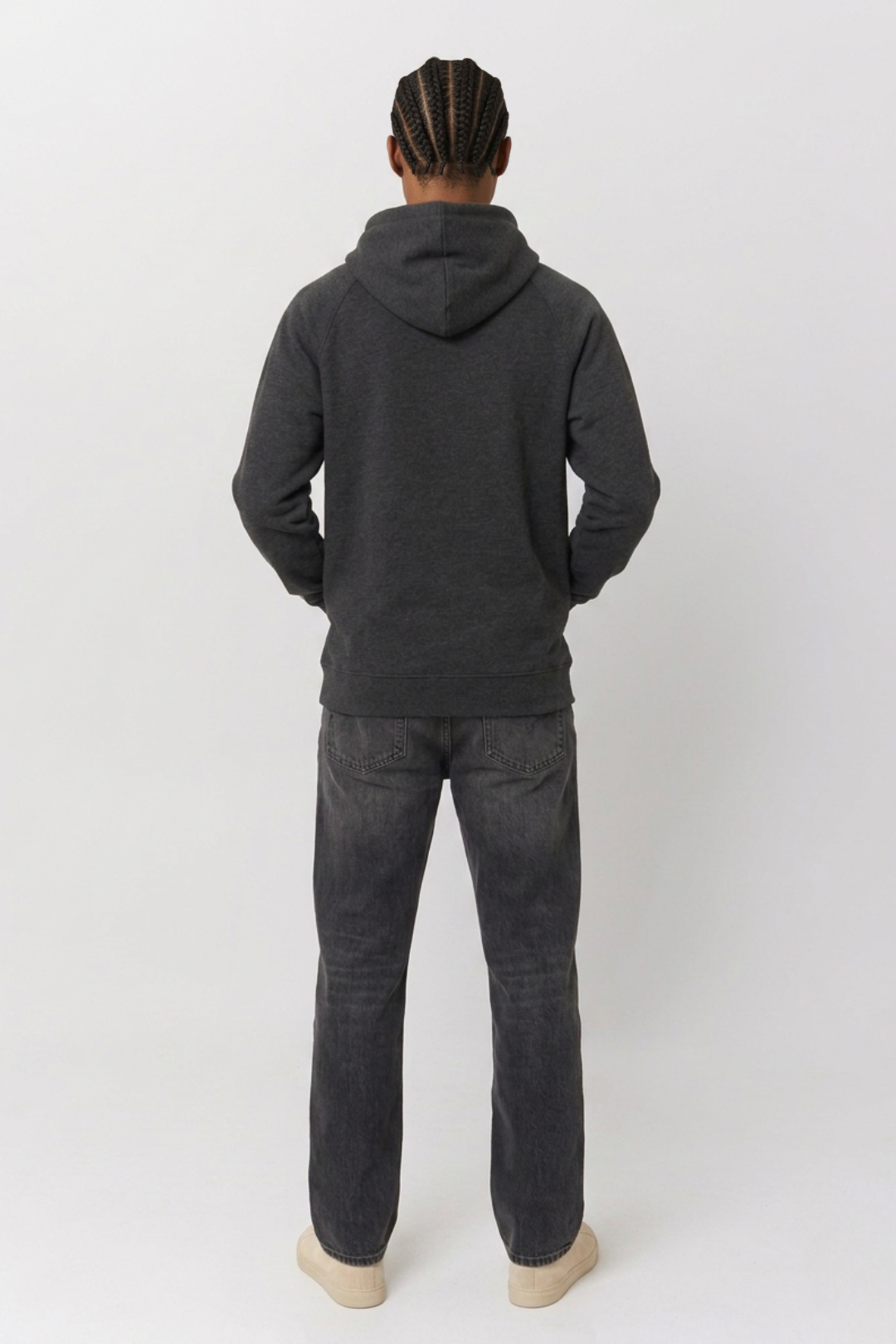 Sudadera orgánica - Gris Oscuro Jaspeado