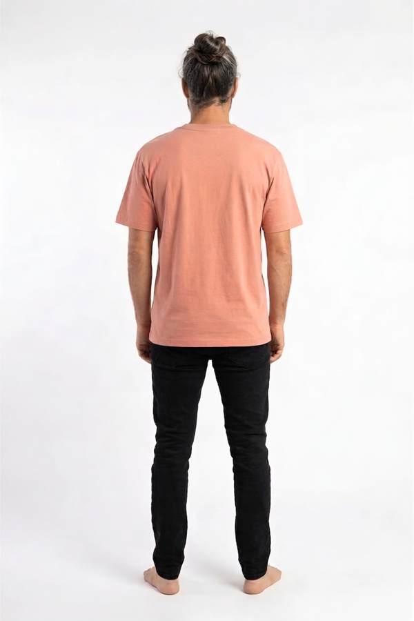 T-shirt oversize 100% coton biologique - Rose Saumon