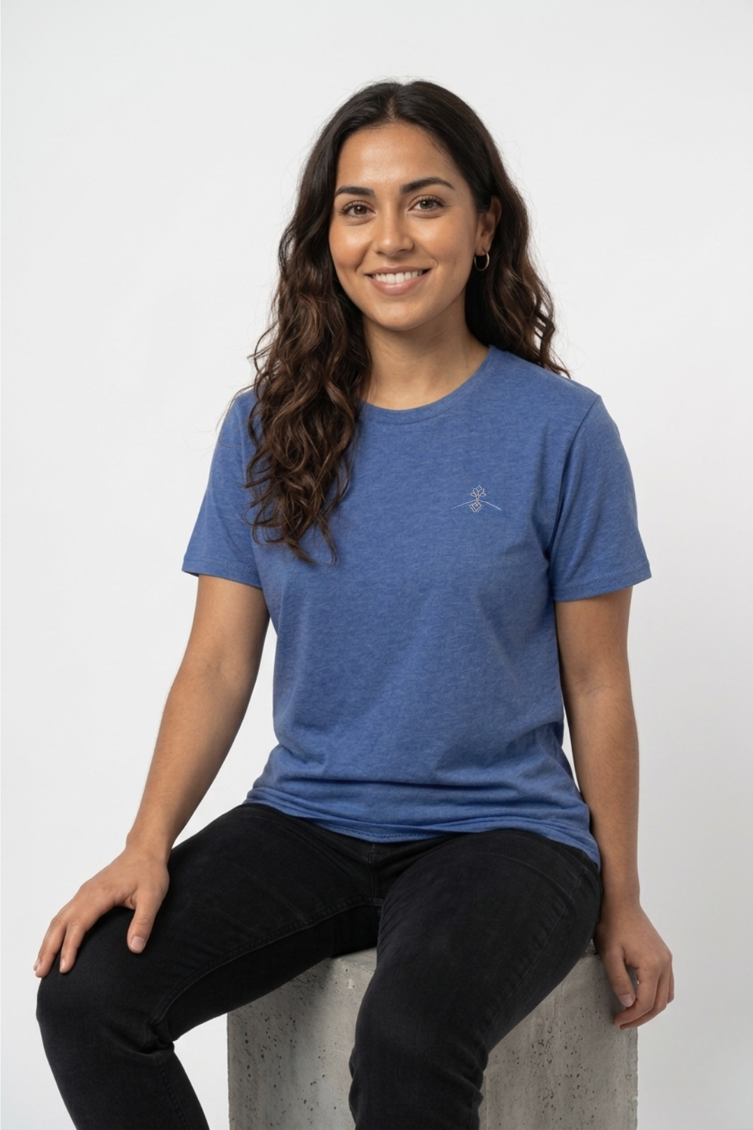T-shirt coupe classique - Bleu Fjord