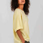 T-shirt oversize à manches chauve-souris - Fresh Yellow