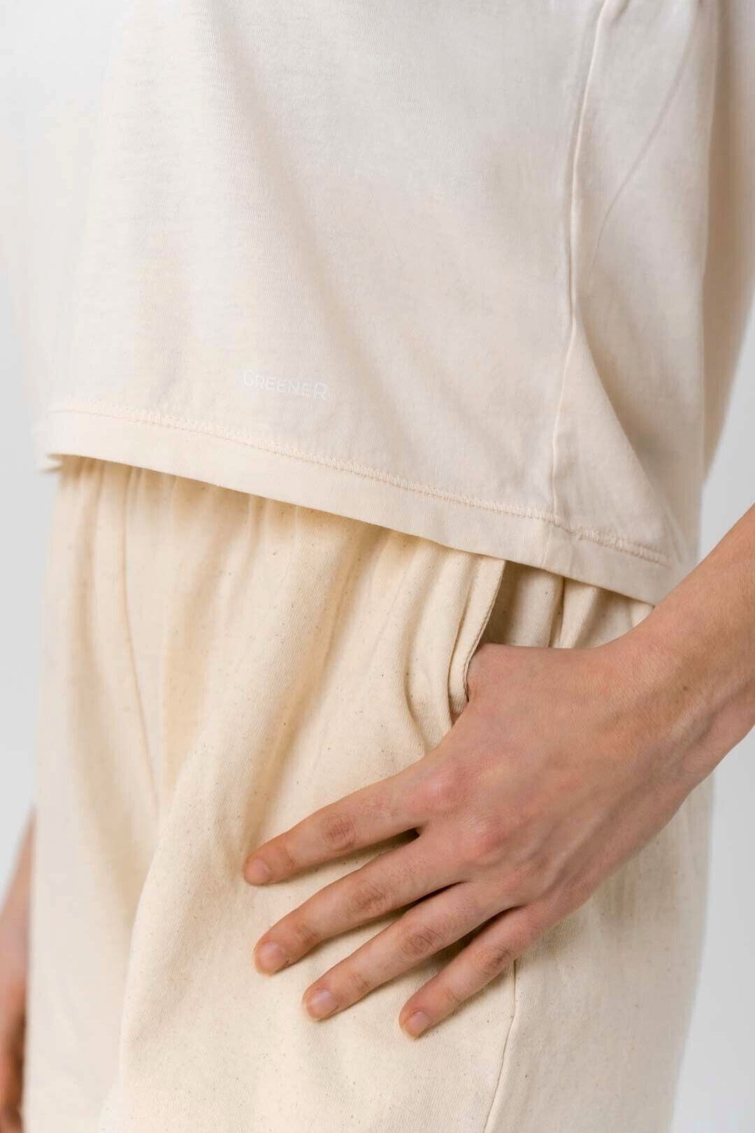 Crop top sans manches - Ivoire Antique