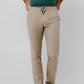 Pantalon en lin coupe régulière - Sable