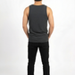 Camiseta tirantes orgánica - Gris Oscuro Jaspeado