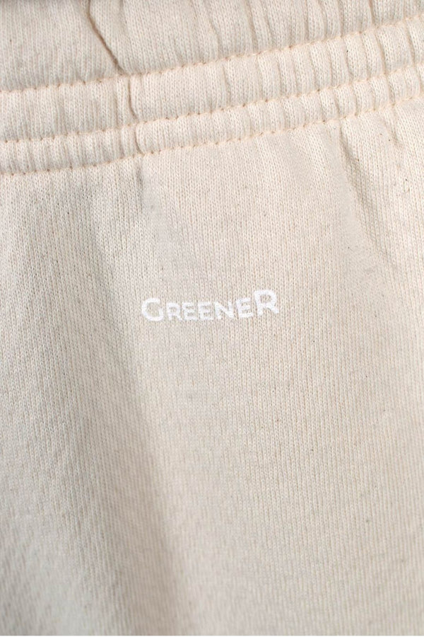 Jogger oversize en coton bio - Crème
