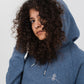 Regular fit hoodie - Heather Blue