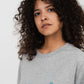 Oversized 100% organic cotton T-shirt - Heather Grey