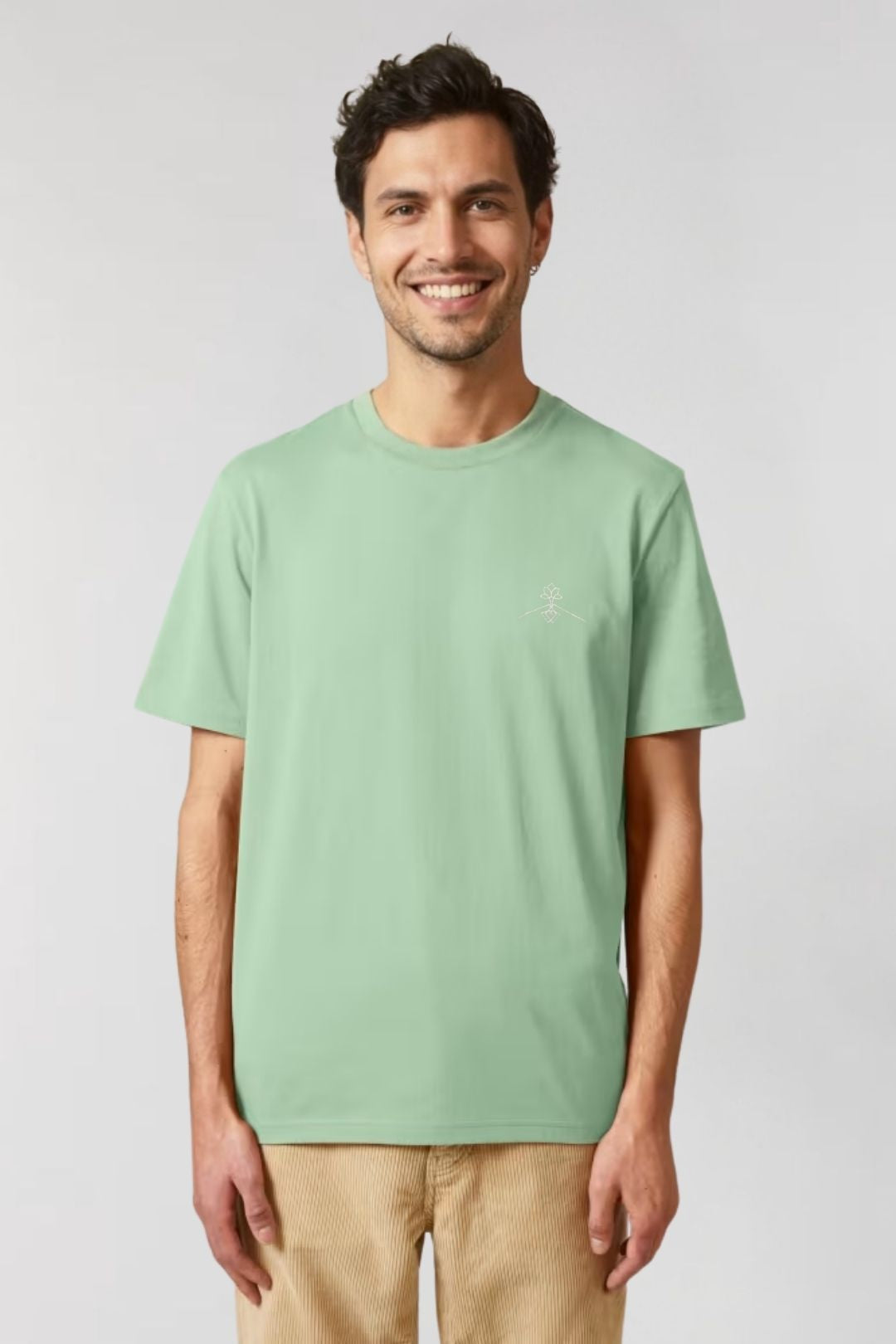 Regular fit 100% organic cotton T-shirt - Ethnic Green