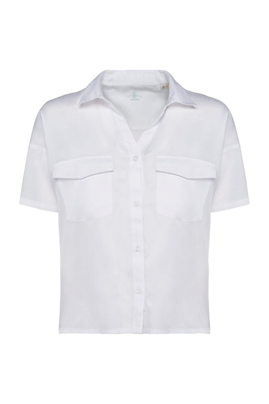 Camisa Tencel y algodón orgánico - Blanco