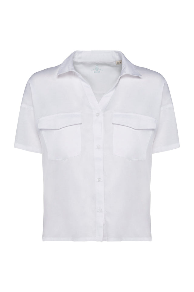 Camisa Tencel y algodón orgánico - Blanco