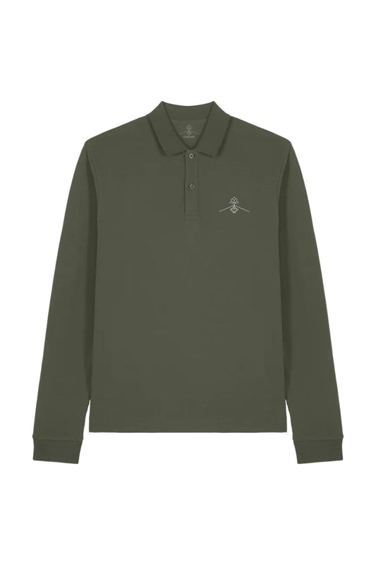 Polo 100% algodón orgánico fit - Verde Tostado