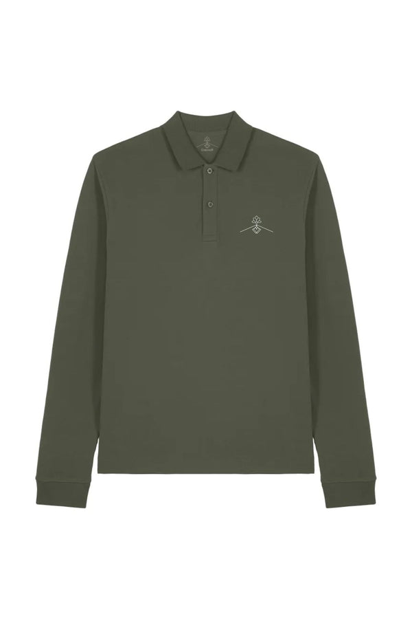 Polo algodón orgánico - Verde Tostado