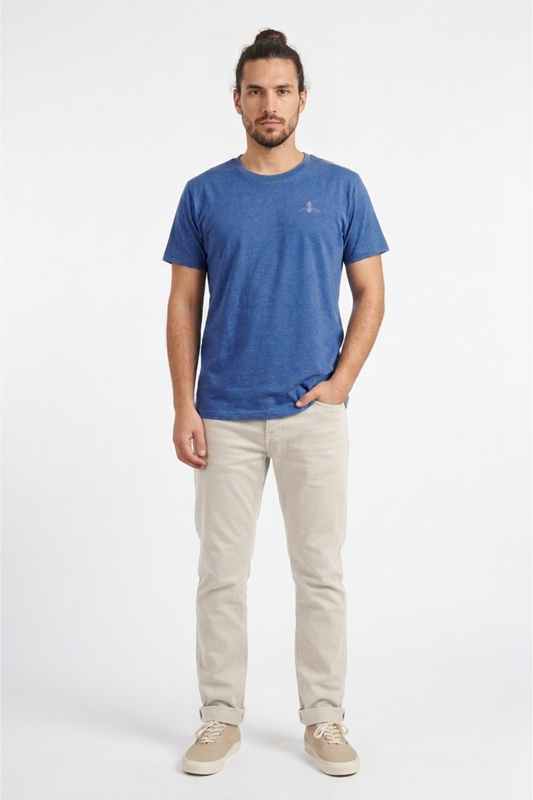 Camiseta orgánica - Azul Fiordo