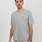 Oversized 100% organic cotton T-shirt - Heather Grey