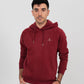 Sudadera capucha regular fit - Burdeos