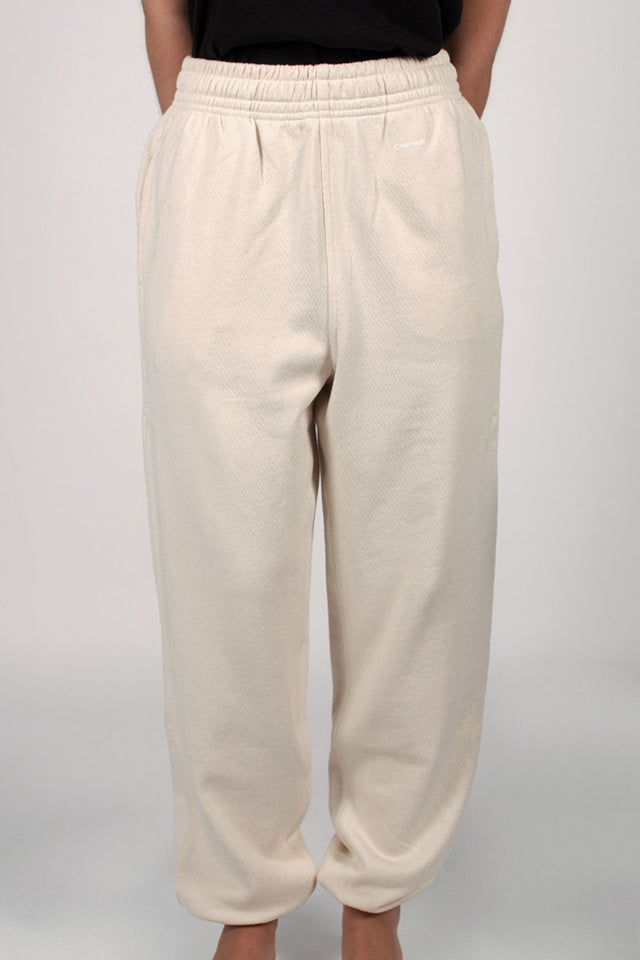 Jogger oversize en coton bio - Crème
