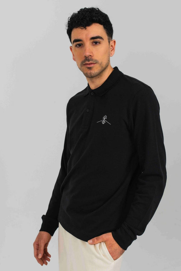 Polo algodón orgánico - Negro